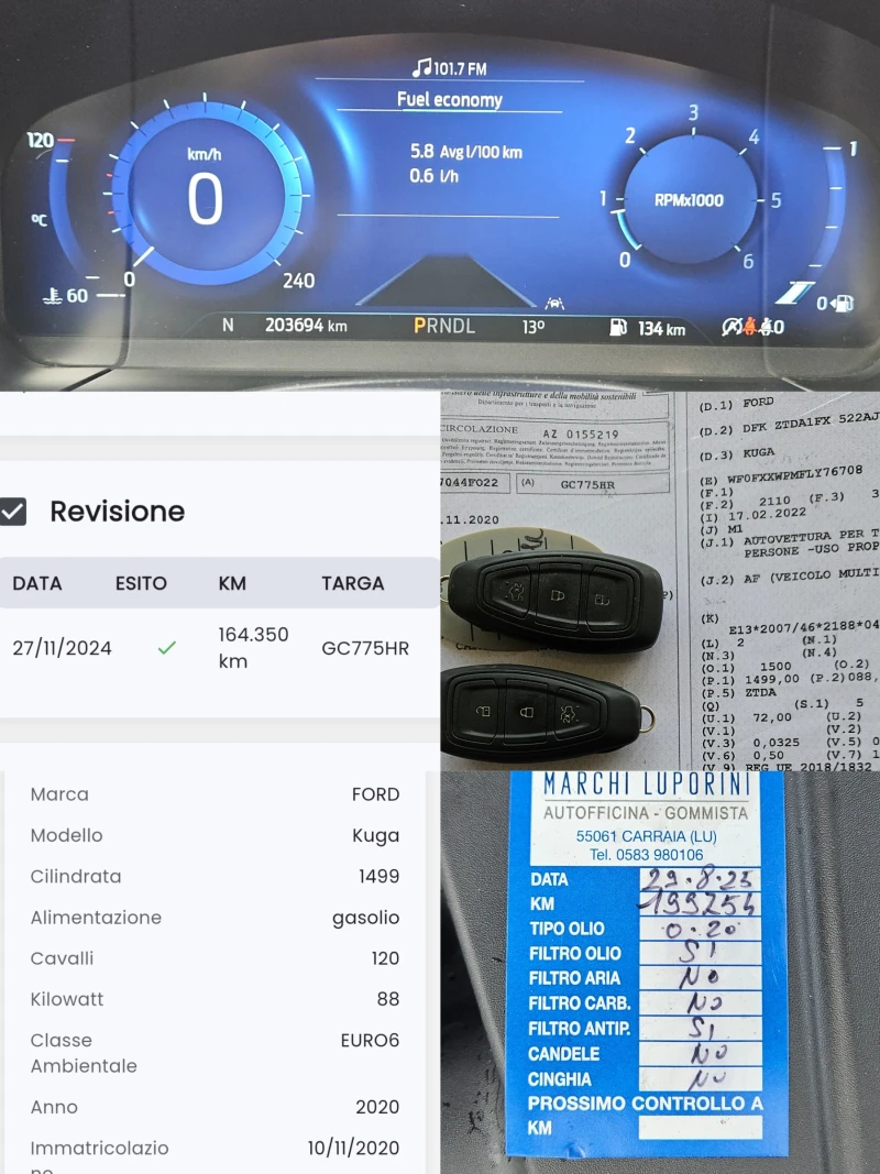 Ford Kuga 1.5TDCI/BLACK FRIDAY/TITANIUM/CARPLAY/LED/NAVI, снимка 12 - Автомобили и джипове - 52146037