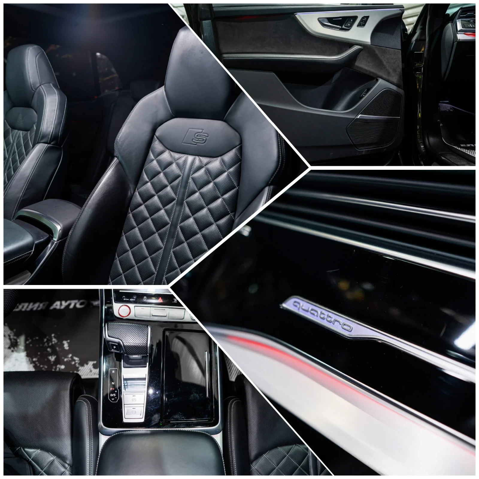 Audi SQ8 4.0D V8 MATRIX ПАНО B&O HUD ЛИЗИНГ 100% , снимка 16 - Автомобили и джипове - 55962359