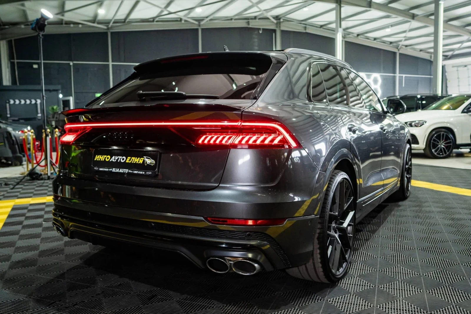Audi SQ8 4.0D V8 MATRIX ПАНО B&O HUD ЛИЗИНГ 100% , снимка 9 - Автомобили и джипове - 55962359