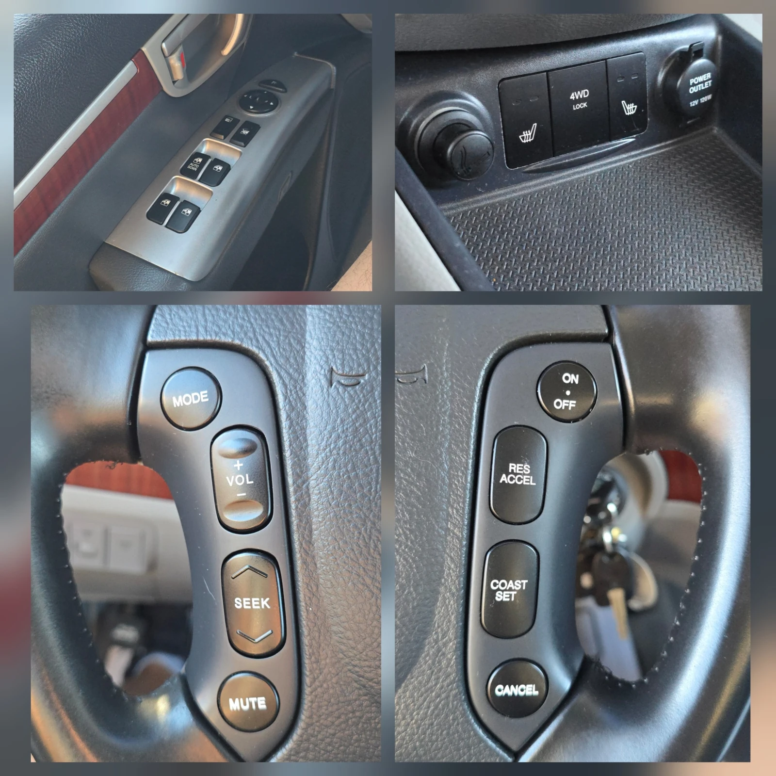 Hyundai Santa fe 2.2CRDI КОЖА/АВТОМАТ/4×4/ТОP, снимка 10 - Автомобили и джипове - 55981397