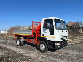 Iveco Eurocargo 120Е18 ТРИСТРАНЕН САМОСВАЛ С КРАН ПЕРФЕКТЕН, снимка 6