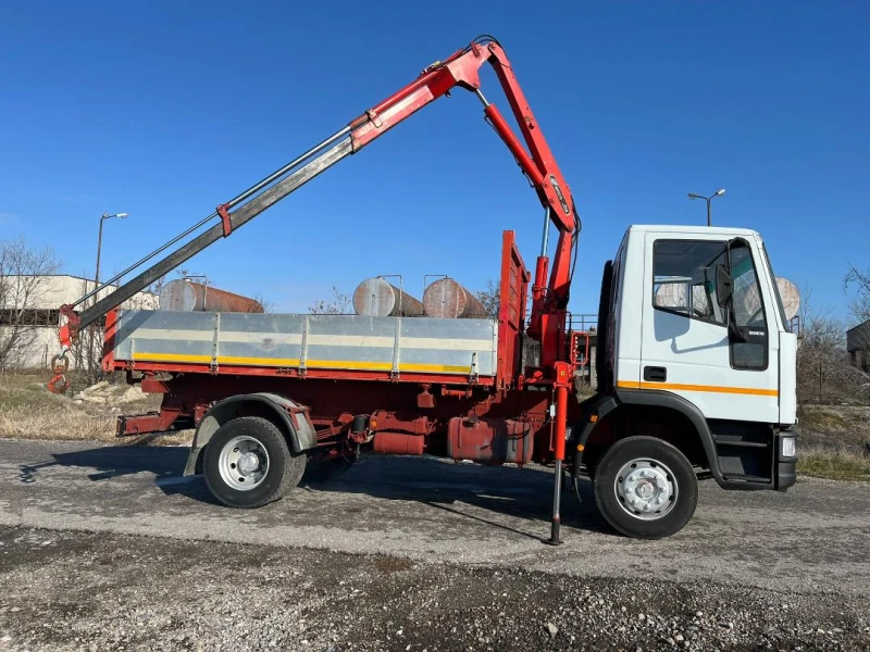 Iveco Eurocargo 120Е18 ТРИСТРАНЕН САМОСВАЛ С КРАН ПЕРФЕКТЕН, снимка 9 - Камиони - 53135850