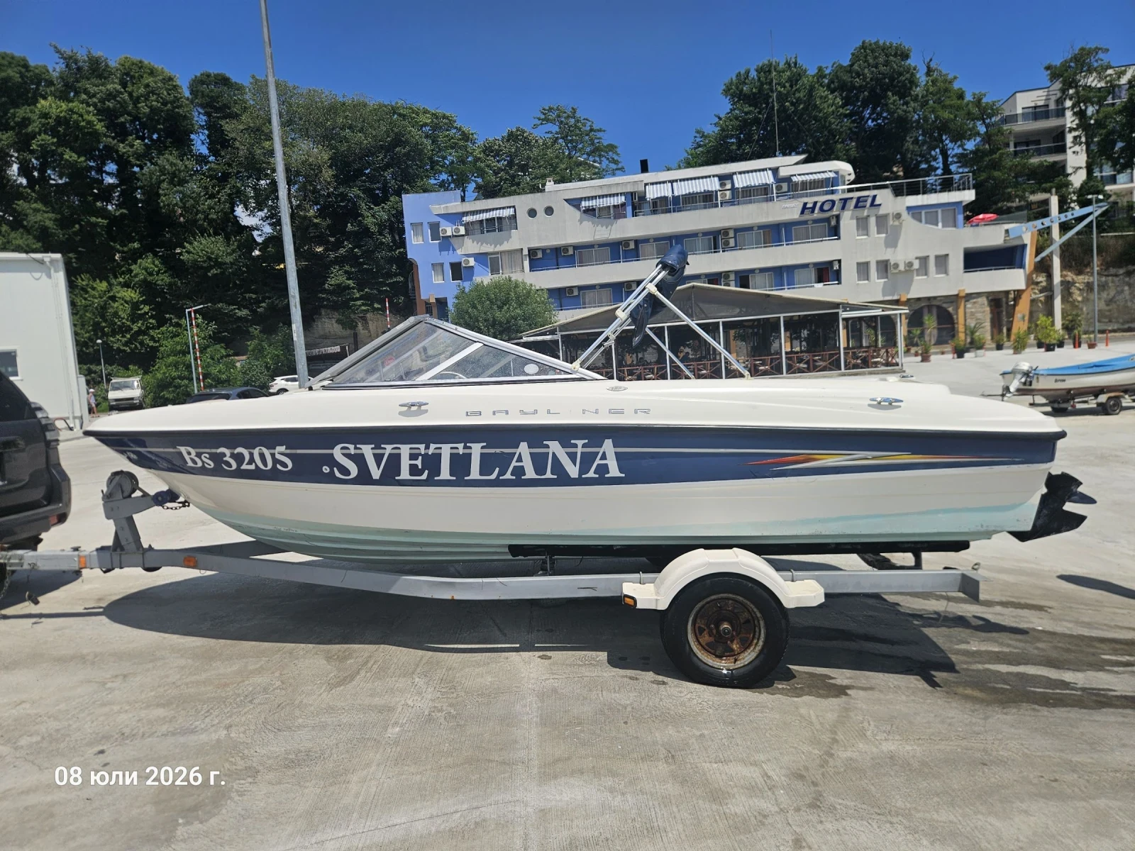 Моторна яхта Bayliner 185, снимка 6 - Воден транспорт - 54984537