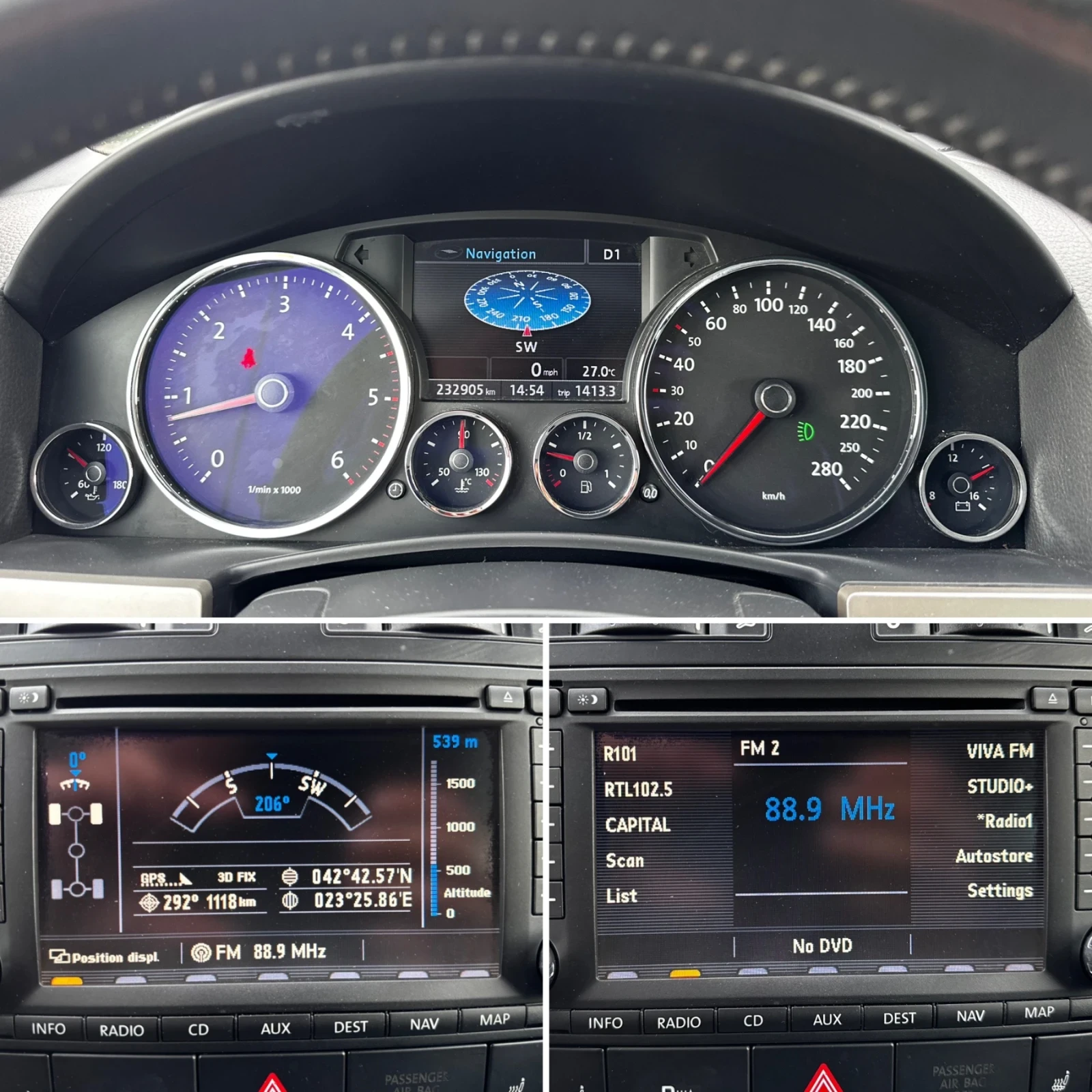 VW Touareg 3.0TDI Пружини 232хил.км Подгряване Offroad, снимка 13 - Автомобили и джипове - 55015620