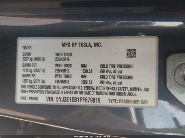 Tesla Model 3 LONG RANGE DUAL MOTOR 4X4, снимка 12 - Автомобили и джипове - 56622071
