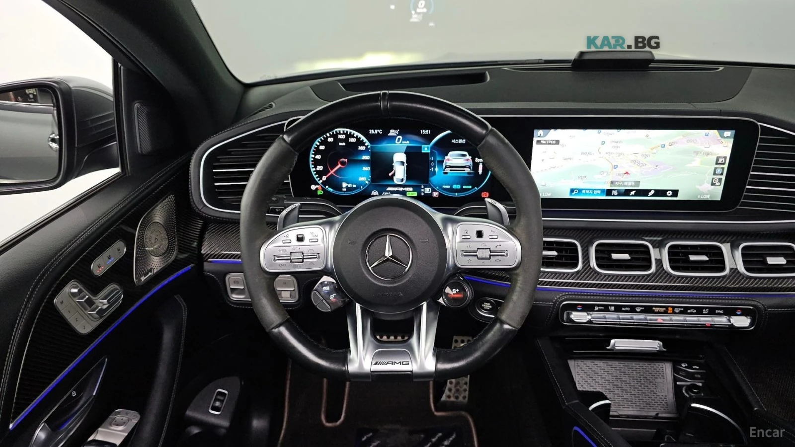 Mercedes-Benz GLE 53 4MATIC COUPE* КОЖА* ПОДГРЕВ* ОБДУХВ* BURMASTER* PANO* 360, снимка 12 - Автомобили и джипове - 54858024