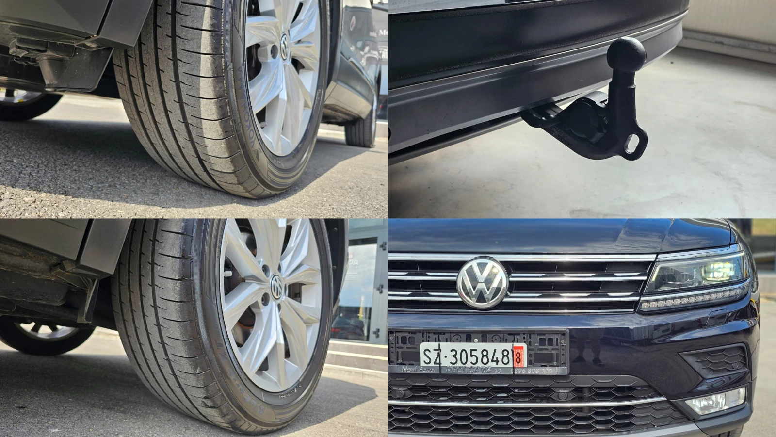 VW Tiguan 2.0TDi 150HP 4x4 7DSG CH-ДИСТРОНИК-LED-ЛИЗИНГ, снимка 17 - Автомобили и джипове - 55801711
