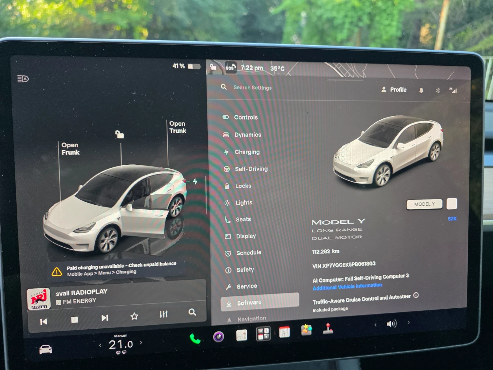 Tesla Model Y LONG RANGE DUAL MOTOR - НАЛИЧНА ЗА ОГЛЕД, снимка 10 - Автомобили и джипове - 55238177