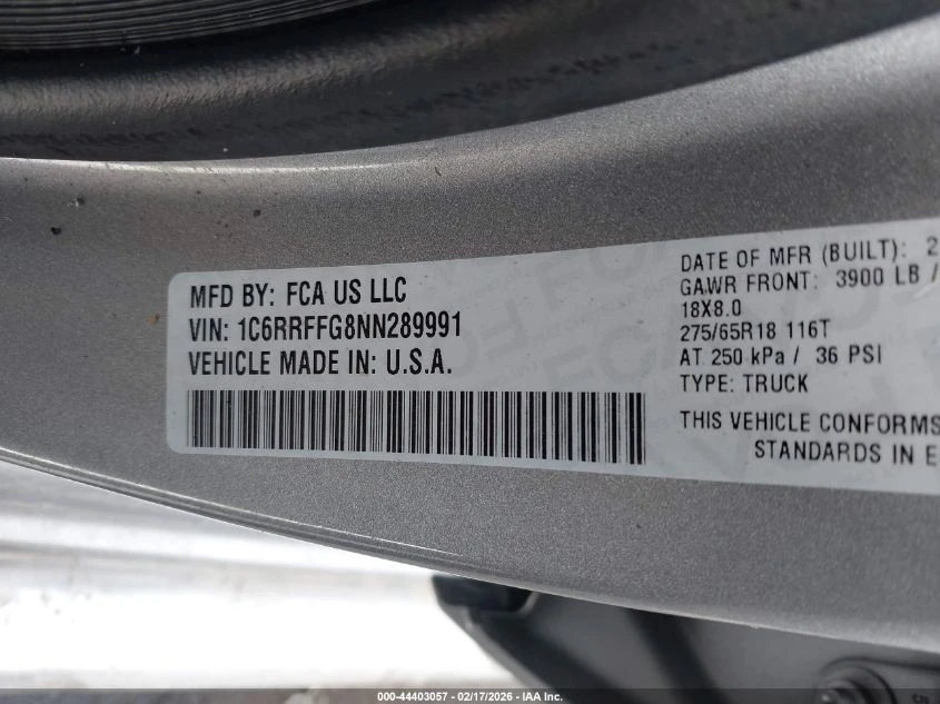 Dodge RAM 1500 3.6l Big Horn 4X4 5'7 Box - изображение 9