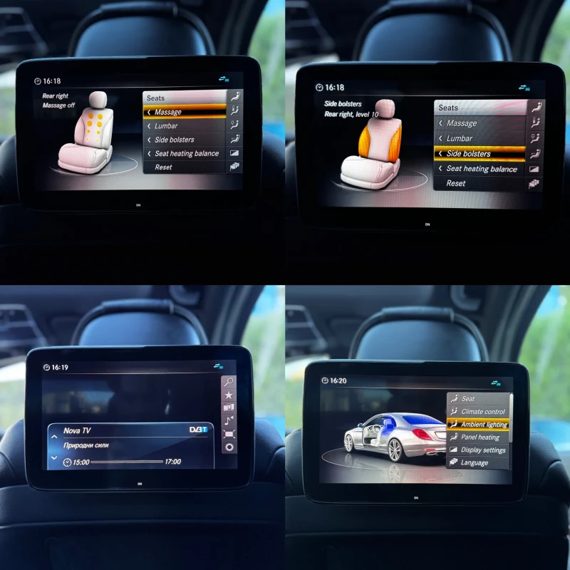 Mercedes-Benz S 350 Long | 3xTV | Head Up | Night Vision | Massage | , снимка 14 - Автомобили и джипове - 52356721