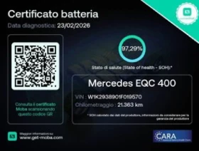 Mercedes-Benz EQC 400 AMG 4matic/408hp/PANO/ACC/SOH97%, снимка 17