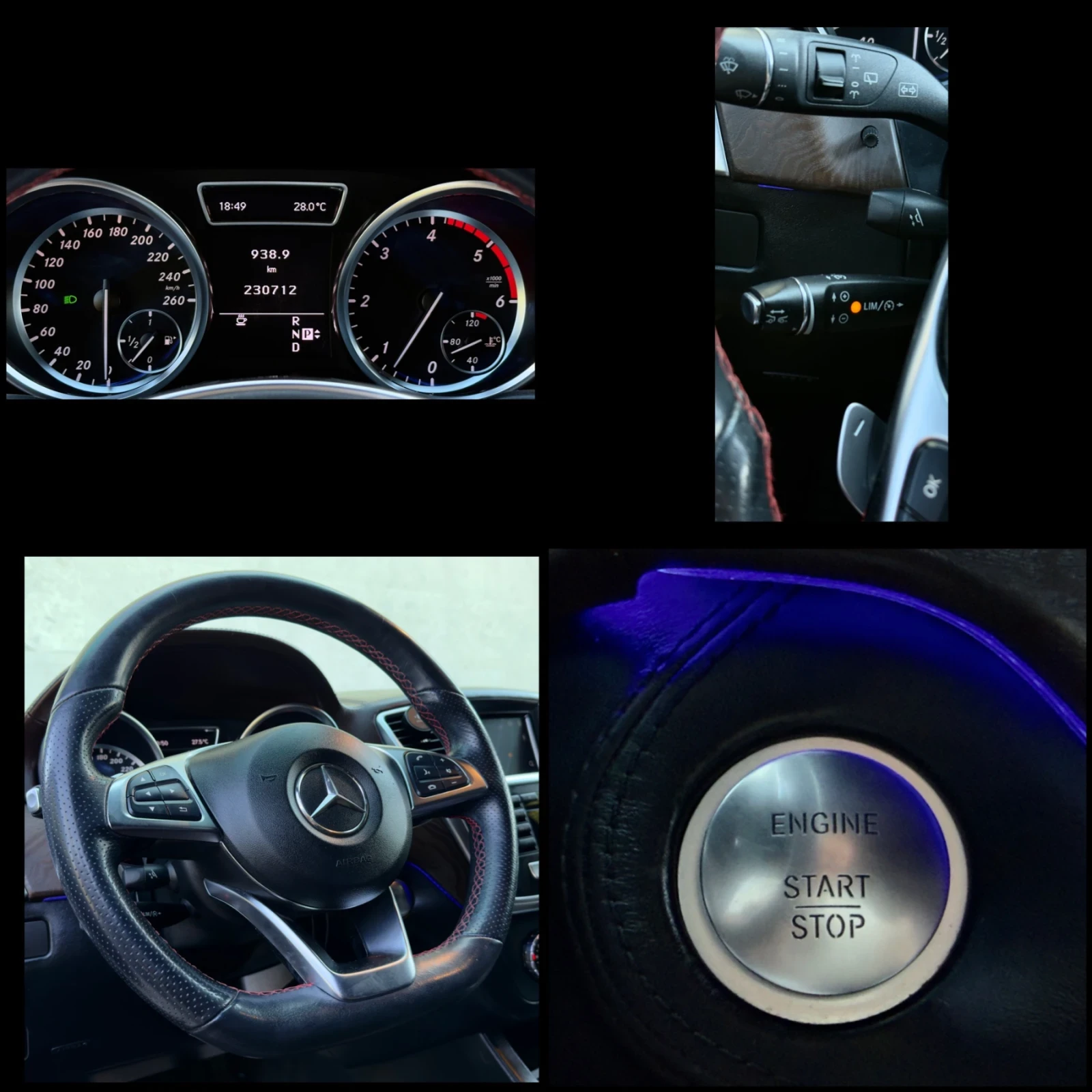 Mercedes-Benz ML 350 CDi AMG Пакет/Designo/Edition1/Harman Kardon, снимка 17 - Автомобили и джипове - 54918672