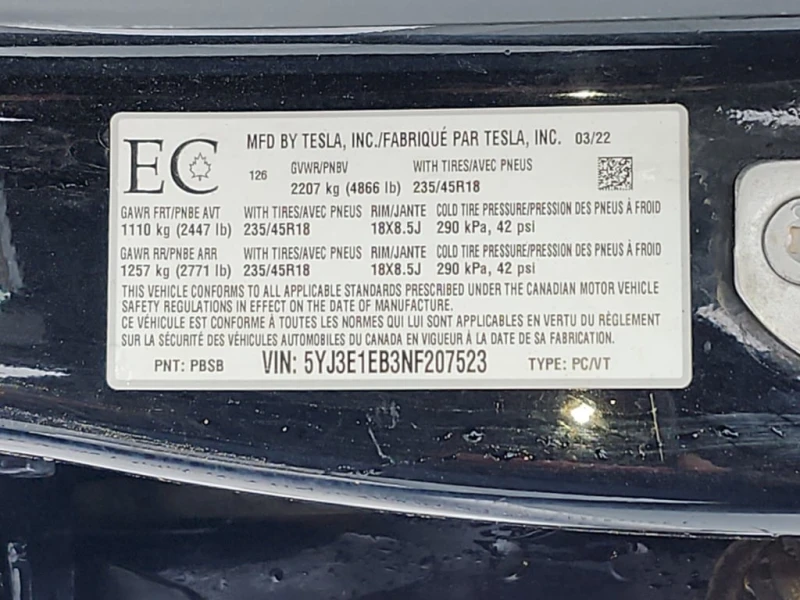 Tesla Model 3 2022 LONG RANGE * CARFAX * БЕЗ ПЪРВОНАЧАЛНА ВНОСКА, снимка 16 - Автомобили и джипове - 52661894