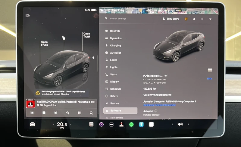 Tesla Model Y Long Range Dual AWD, снимка 15 - Автомобили и джипове - 52855457