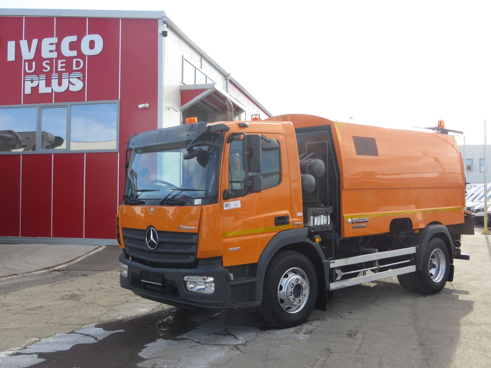 Mercedes-Benz Atego 1323 МОТОМЕТАЧКА С ПРАХОСМУКАЧКА, снимка 1