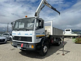 Mercedes-Benz 1517 / ТРИСТРАНЕН САМОСВАЛ С КРАН / БЕЗ РЪЖДА /, снимка 1