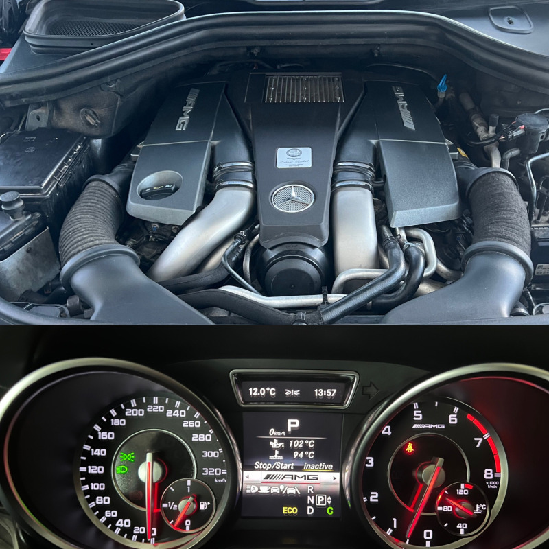 Mercedes-Benz ML 63 AMG 3xTV/KEYLESS/КАМЕРА/HARMAN/Подгрев/Реални км/FULL/, снимка 16 - Автомобили и джипове - 46392745