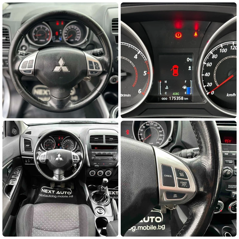 Mitsubishi ASX 1.8DI-D 150HP 4X4 EURO5A, снимка 13 - Автомобили и джипове - 52910328