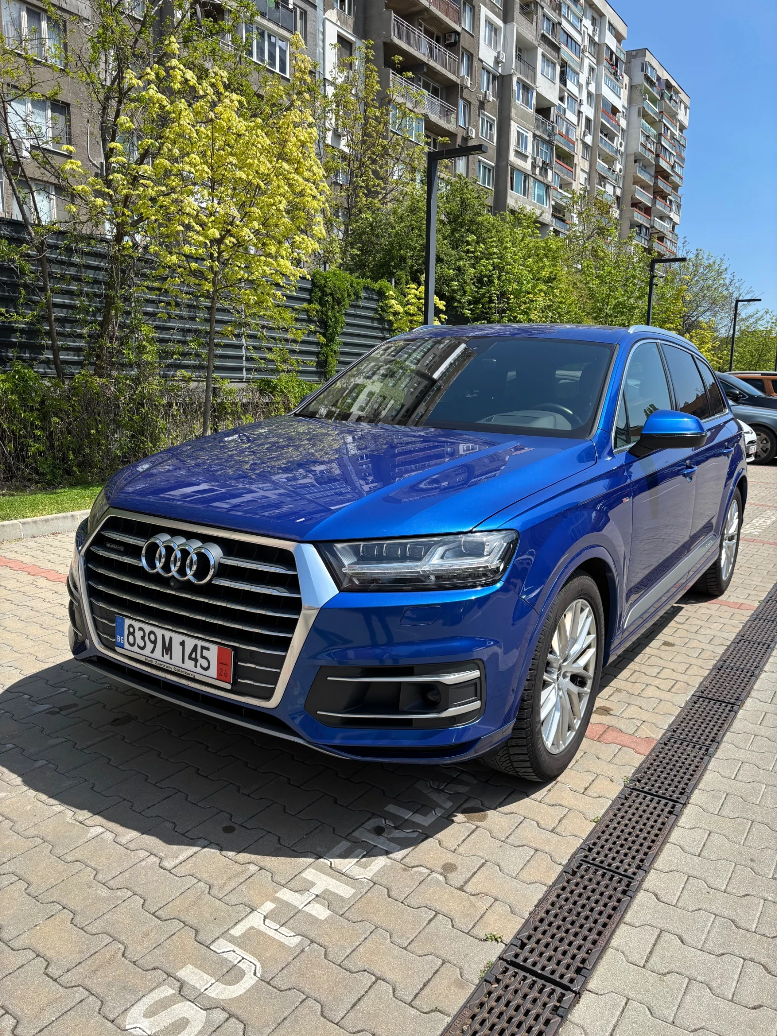 Audi Q7 Въздушно, MATRIX, Завива с 4-те гуми