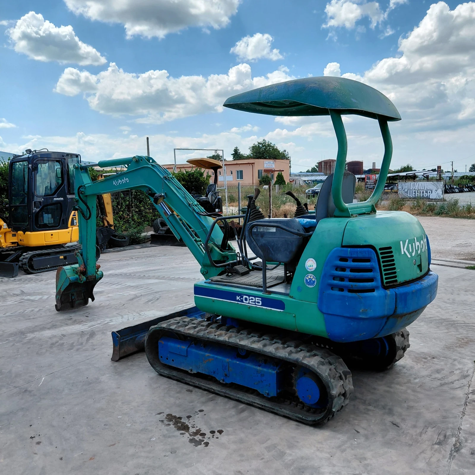 Багер Kubota K-025 * 550 МОТОЧАСА * КАТО НОВ * , снимка 3 - Индустриална техника - 54162296