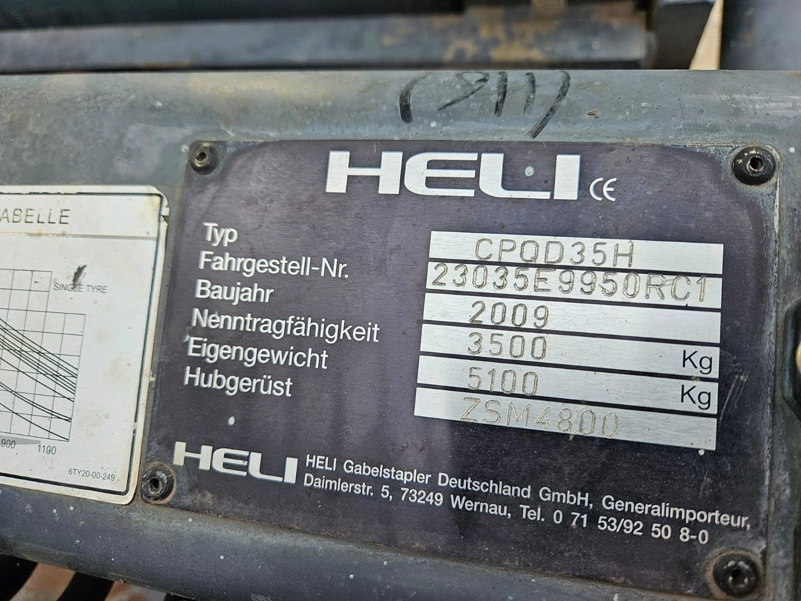 Мотокар HELI 3.5т газ , вдига на 4.8м, триплекс+ своб ход+ изра, снимка 8 - Индустриална техника - 52792973