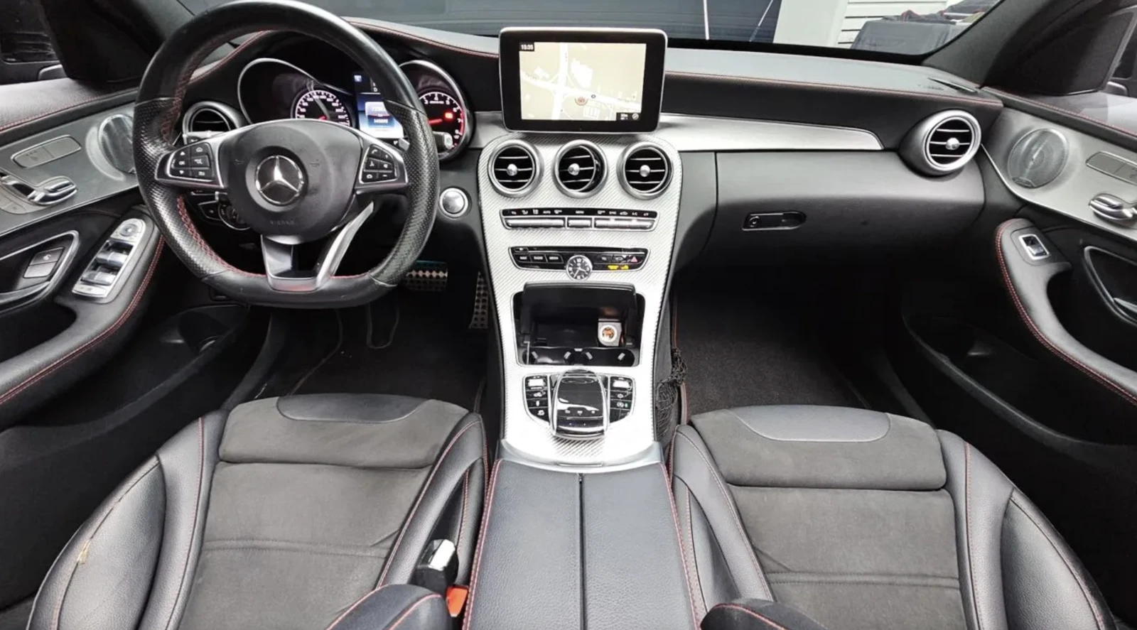 Mercedes-Benz C 43 AMG BURMESTER/ ПОДГРЕВ / ПАНО /HUD, снимка 8 - Автомобили и джипове - 55326359