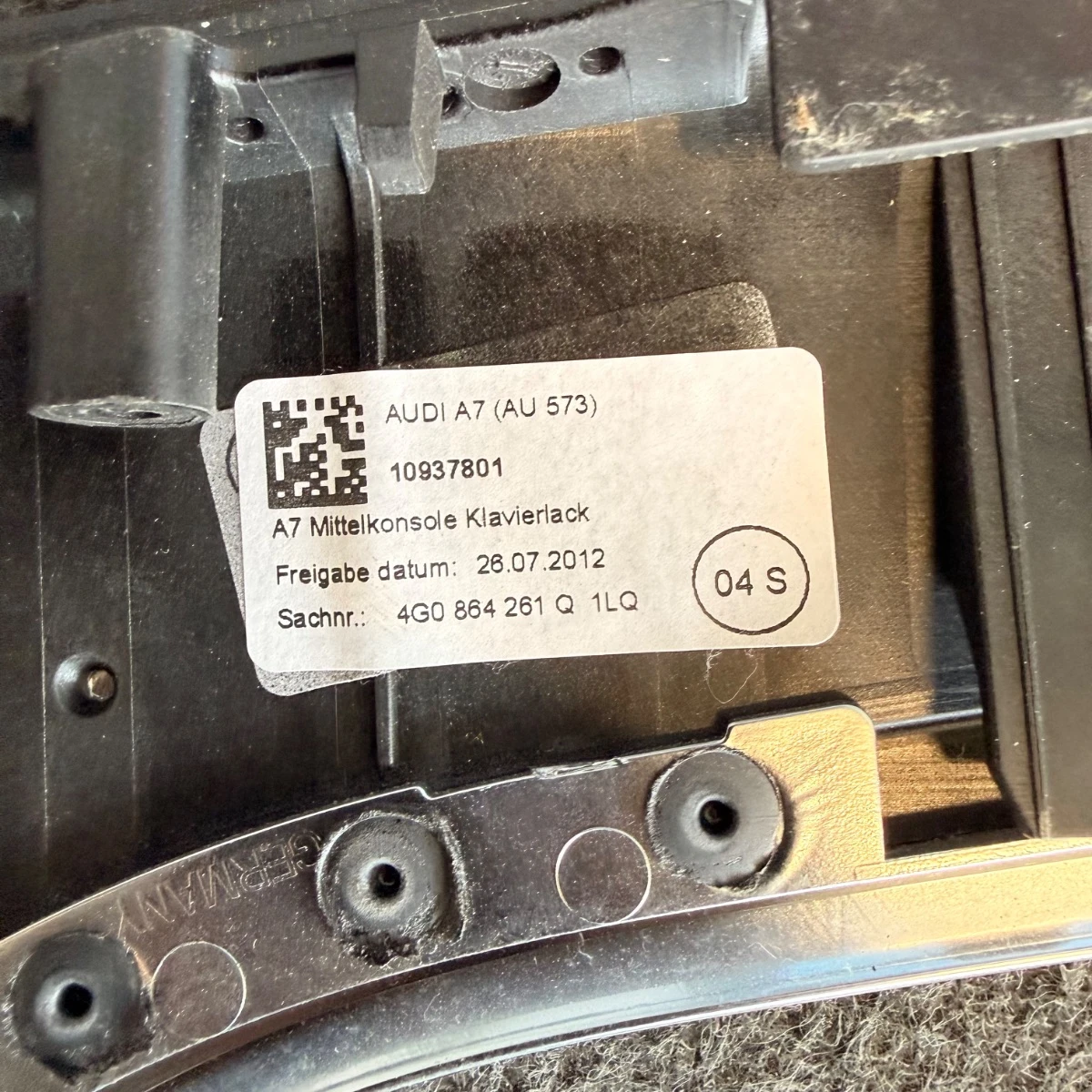 Рамка за централна конзола за Ауди Audi A7 4G ном880 4G0864261Q-1522