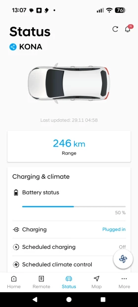 Hyundai Kona 64kWh_Face_ГАРАНЦИЯ 41 хил  SoH_100% Кам_Подгр Тер, снимка 16