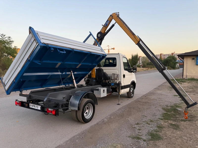 Iveco 35c13 3-стр самосвал с кран, снимка 10 - Бусове и автобуси - 51738527