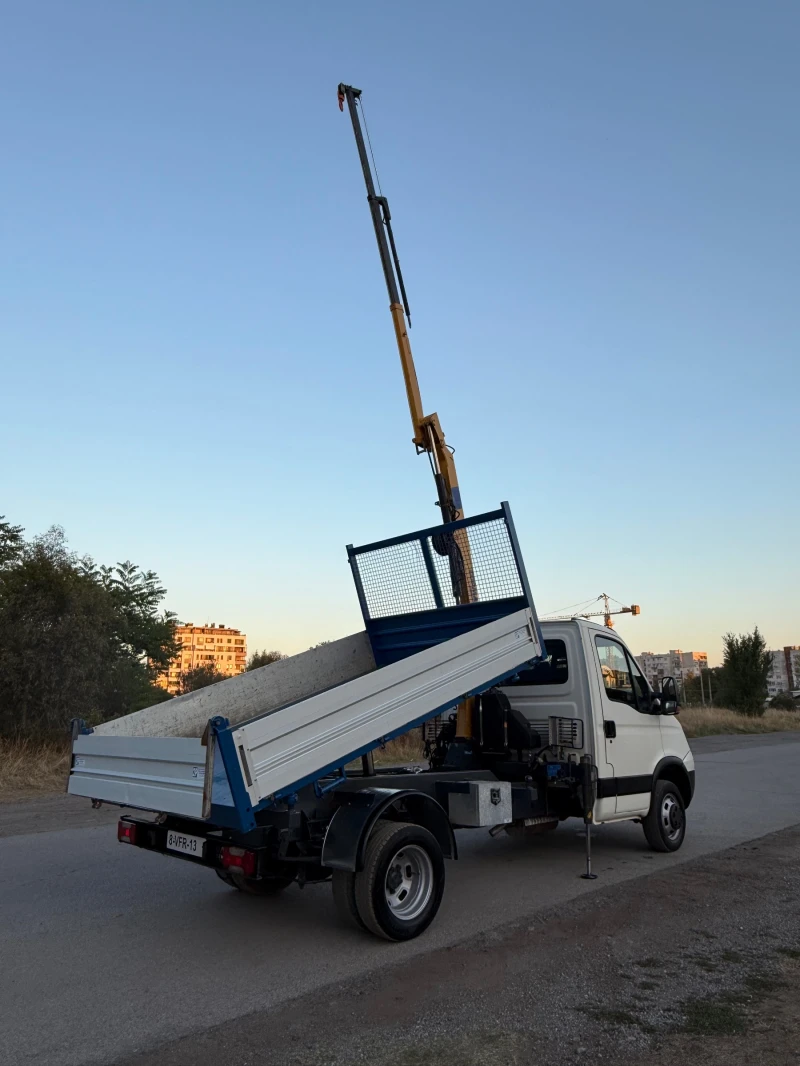 Iveco 35c13 3-стр самосвал с кран, снимка 5 - Бусове и автобуси - 51738527