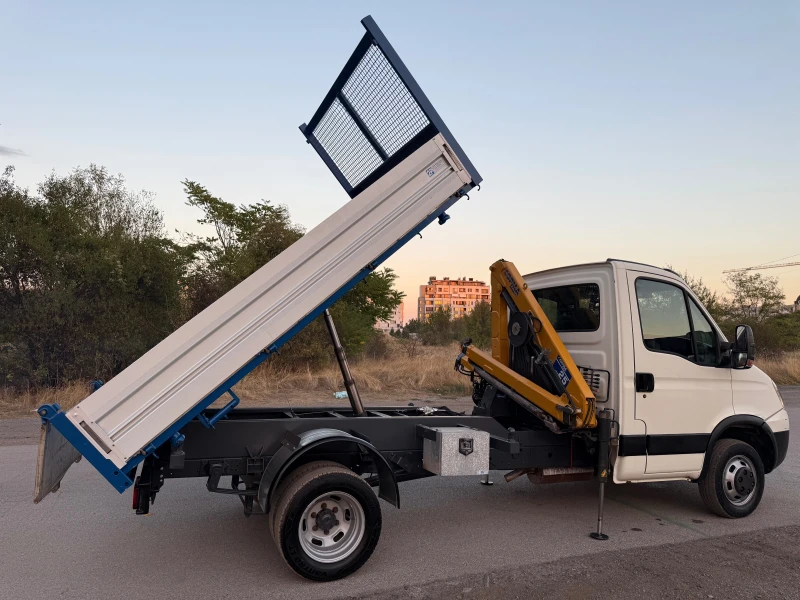 Iveco 35c13 3-стр самосвал с кран, снимка 12 - Бусове и автобуси - 51738527