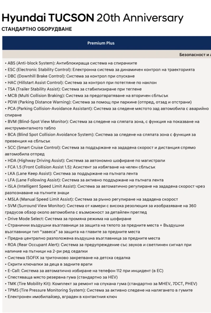 Hyundai Tucson FL PREMIUM 20th ANNIVERSARY Hybrid, снимка 12 - Автомобили и джипове - 52642367