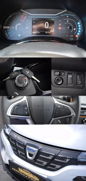 Dacia Spring ELECTIC АВТОМАТИК / КОЖА / КАМЕРА, снимка 14