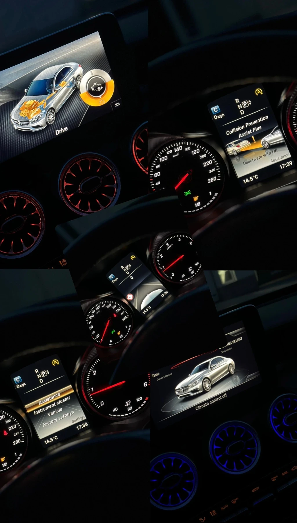 Mercedes-Benz C 220 Mercedes C 220d AMG пакет / 2015 / 7G-Tronic, снимка 12 - Автомобили и джипове - 53750087