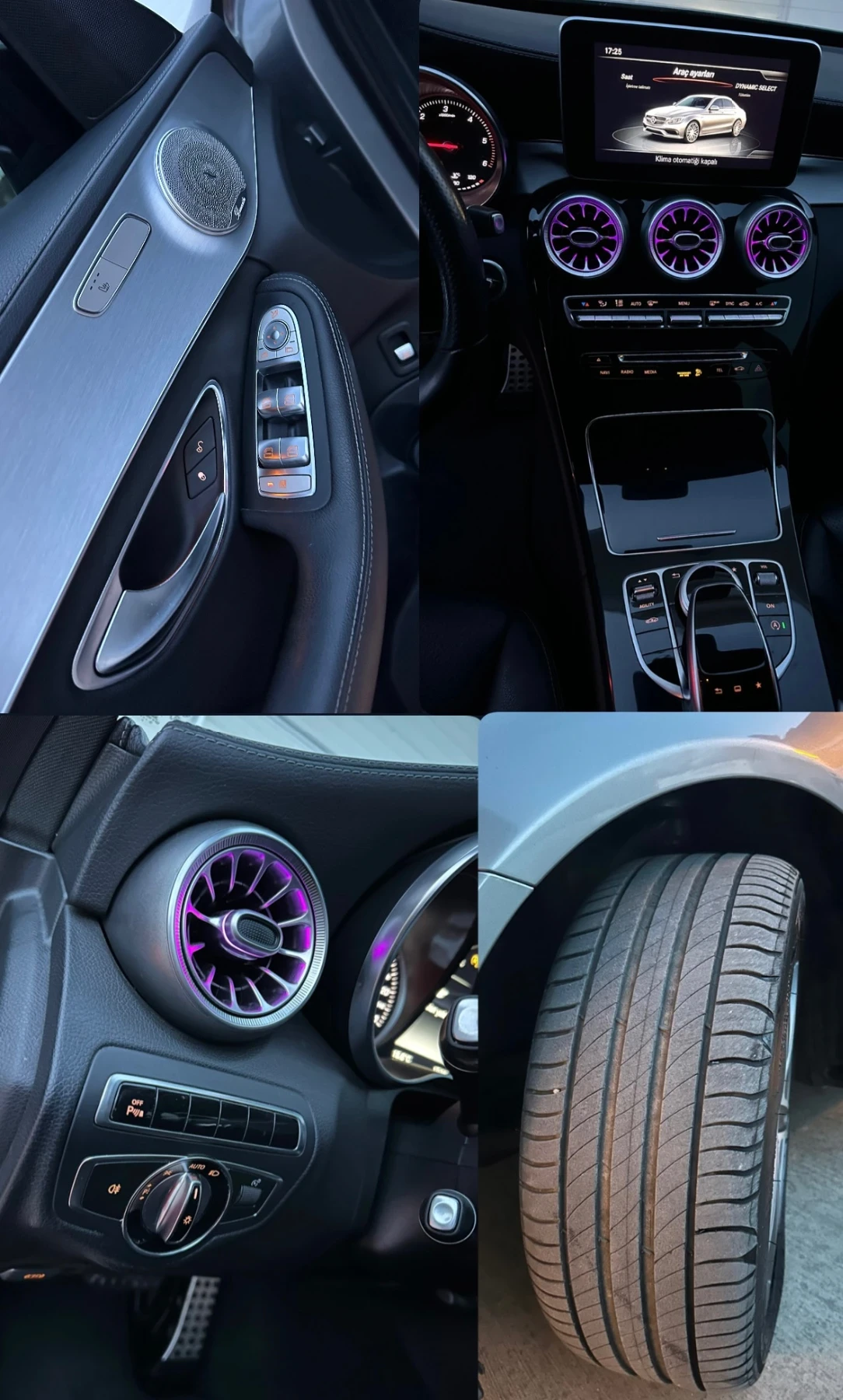 Mercedes-Benz C 220 Mercedes C 220d AMG пакет / 2015 / 7G-Tronic, снимка 9 - Автомобили и джипове - 53750087