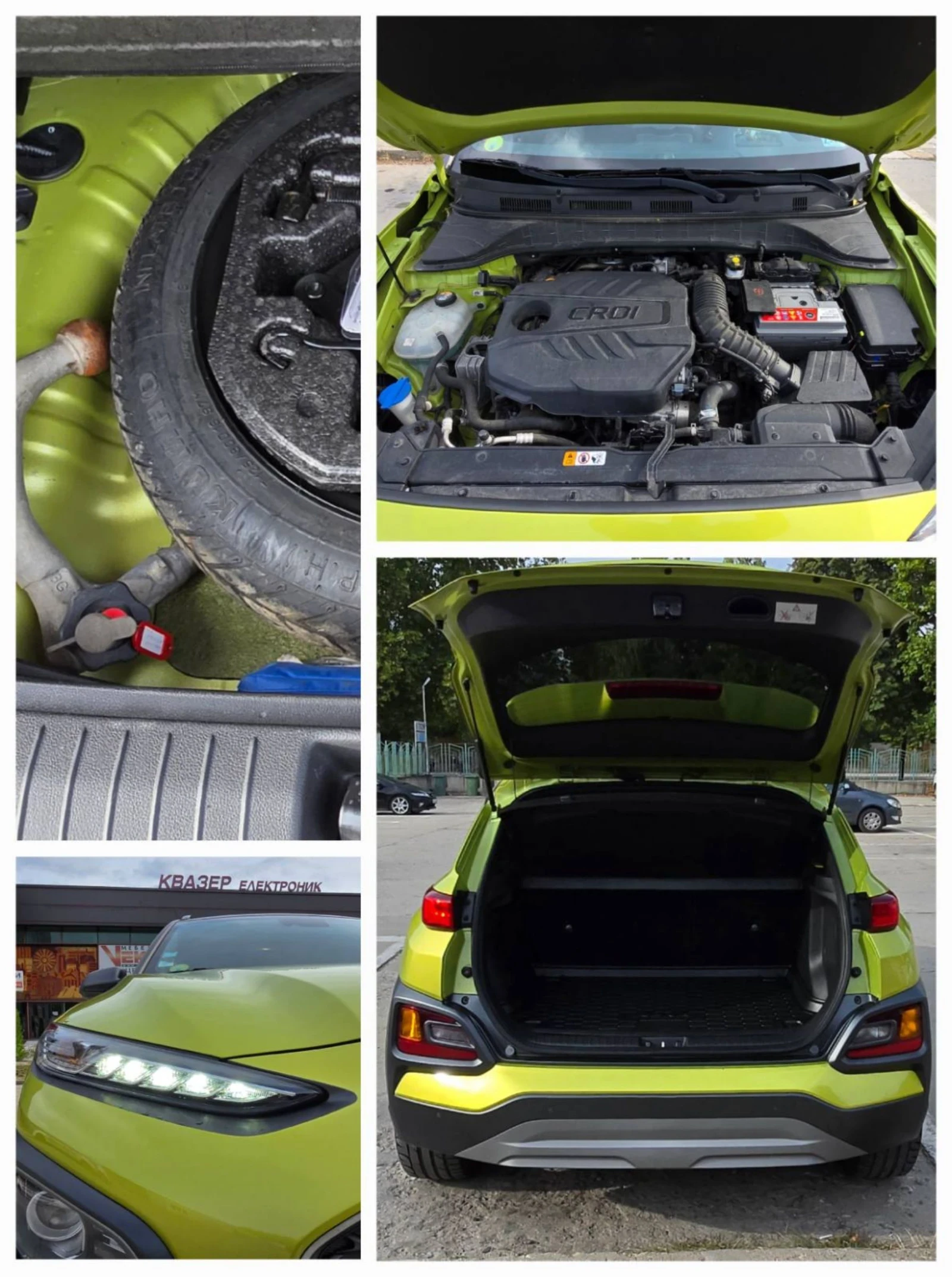 Hyundai Kona 1.6 CRDI, снимка 10 - Автомобили и джипове - 54483131