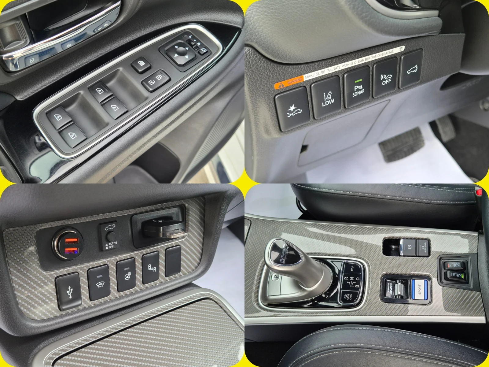 Mitsubishi Outlander 2.4PHEV Diamond+ /Facelift/93000км/S-AWC/360 /LED, снимка 12 - Автомобили и джипове - 56265073