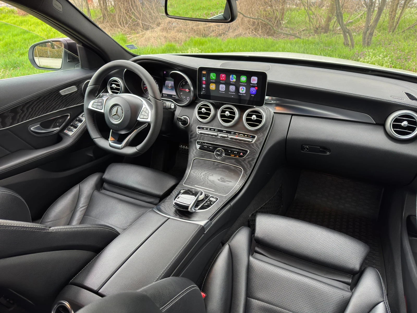 Mercedes-Benz C 220 * Видео* Full AMG line, Distronic, Head-Up, снимка 7 - Автомобили и джипове - 54192679