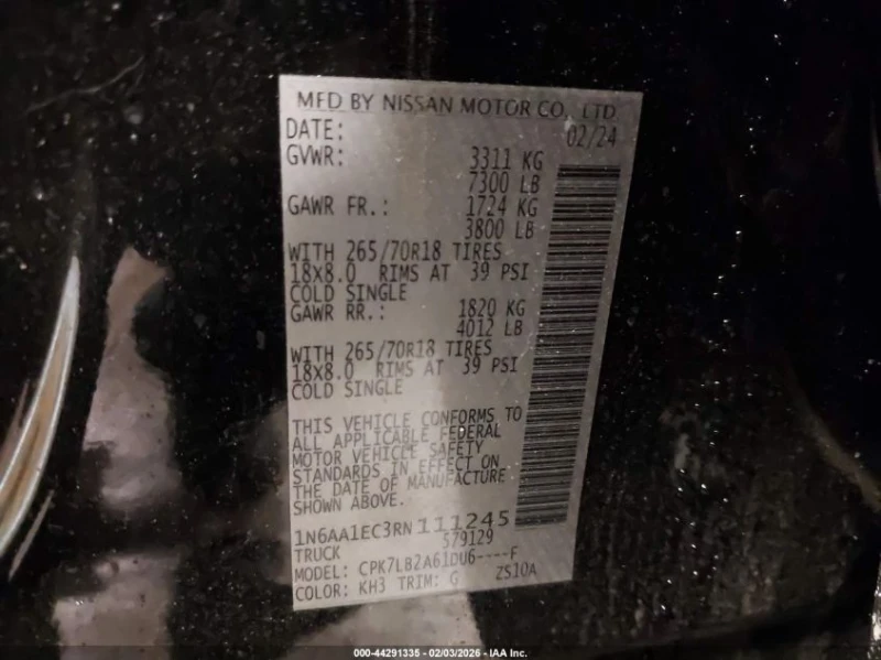 Nissan Titan crew cab 5.6l Titan Sv 4X4, снимка 9 - Автомобили и джипове - 53570893