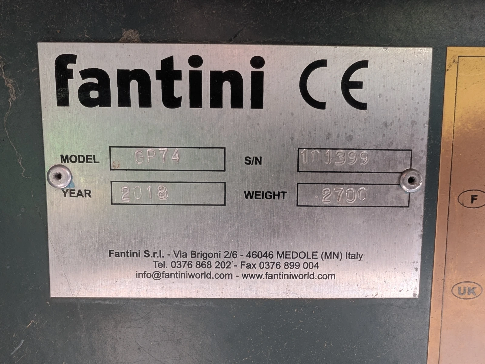 Хедер Fantini GP74 - 7, 54 метра, снимка 5 - Селскостопанска техника - 55345824