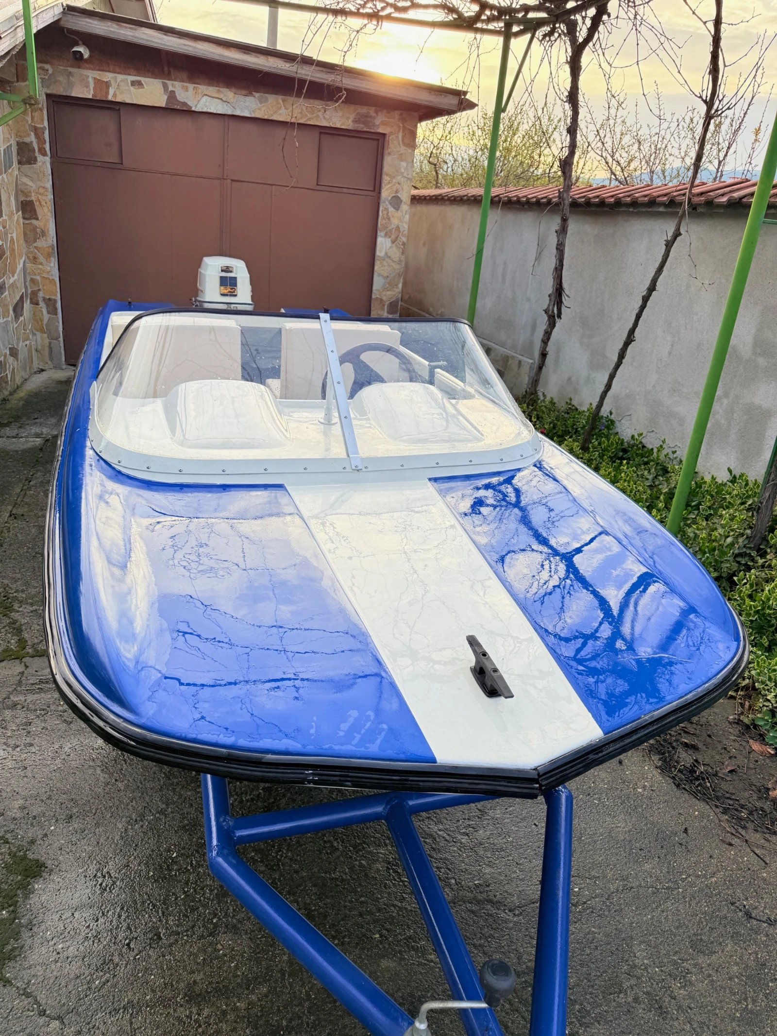 Лодка Собствено производство Лодка, Двигател 40к.с. + Колесар - изображение 8
