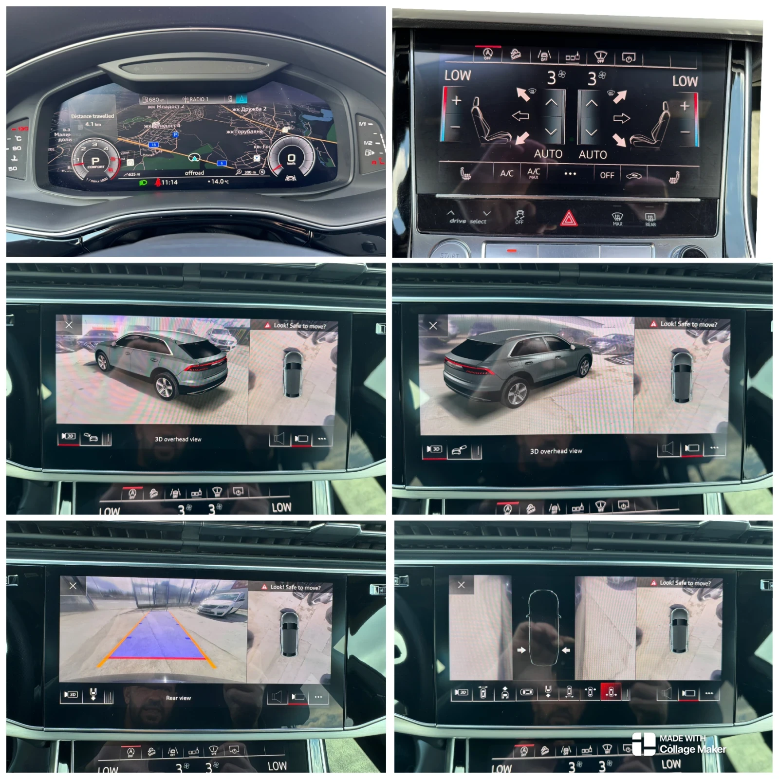 Audi SQ8 50TDI MATRIX CAM360 ПАНОРАМА ВАКУУМ ЦЕНА С ДДС, снимка 14 - Автомобили и джипове - 54507875