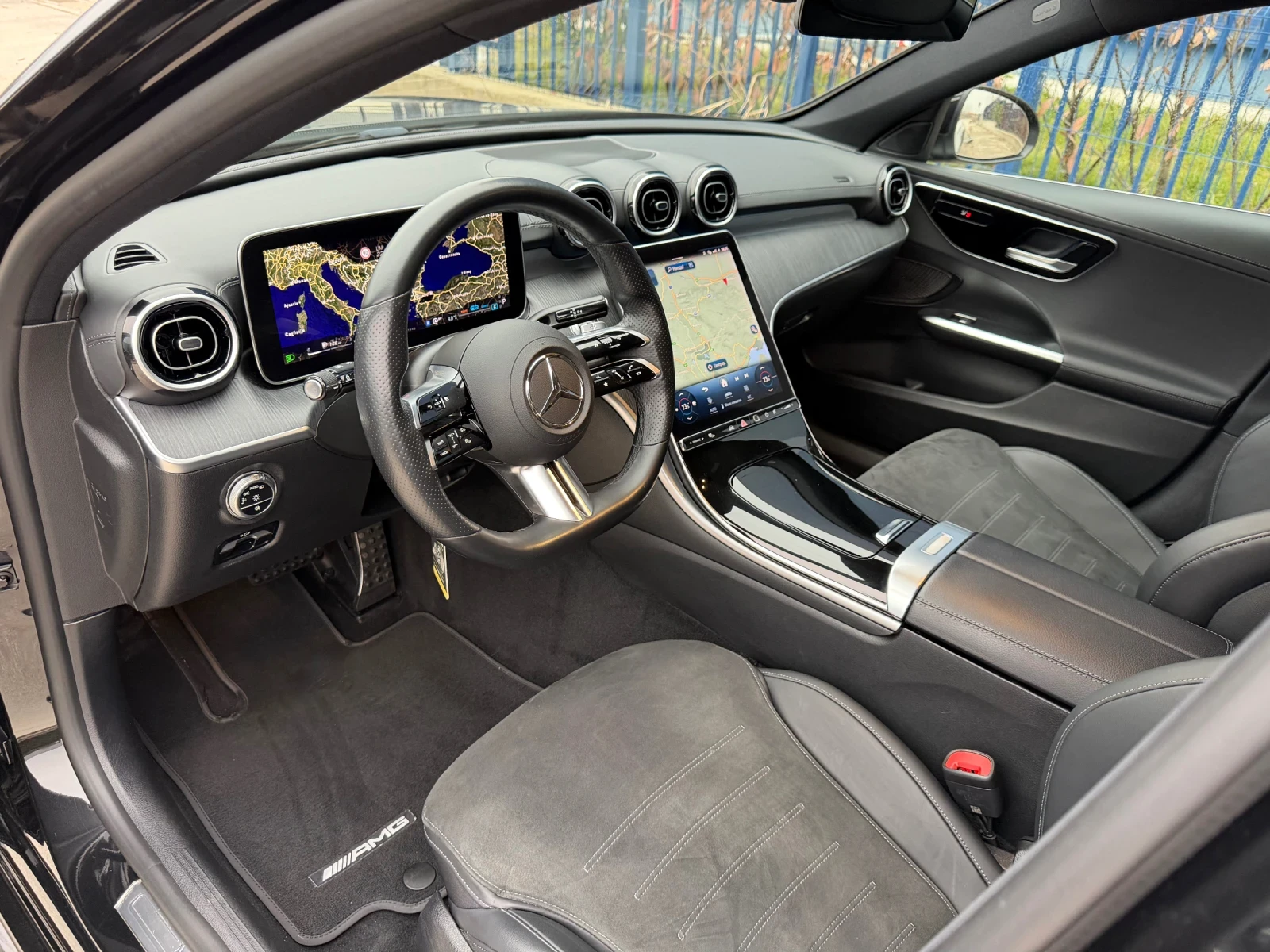 Mercedes-Benz C 220 AMG LINE PREMIUM/HYBRID/9G-TRONIC/СЕРВИЗНА ИСТОРИЯ, снимка 6 - Автомобили и джипове - 53763991