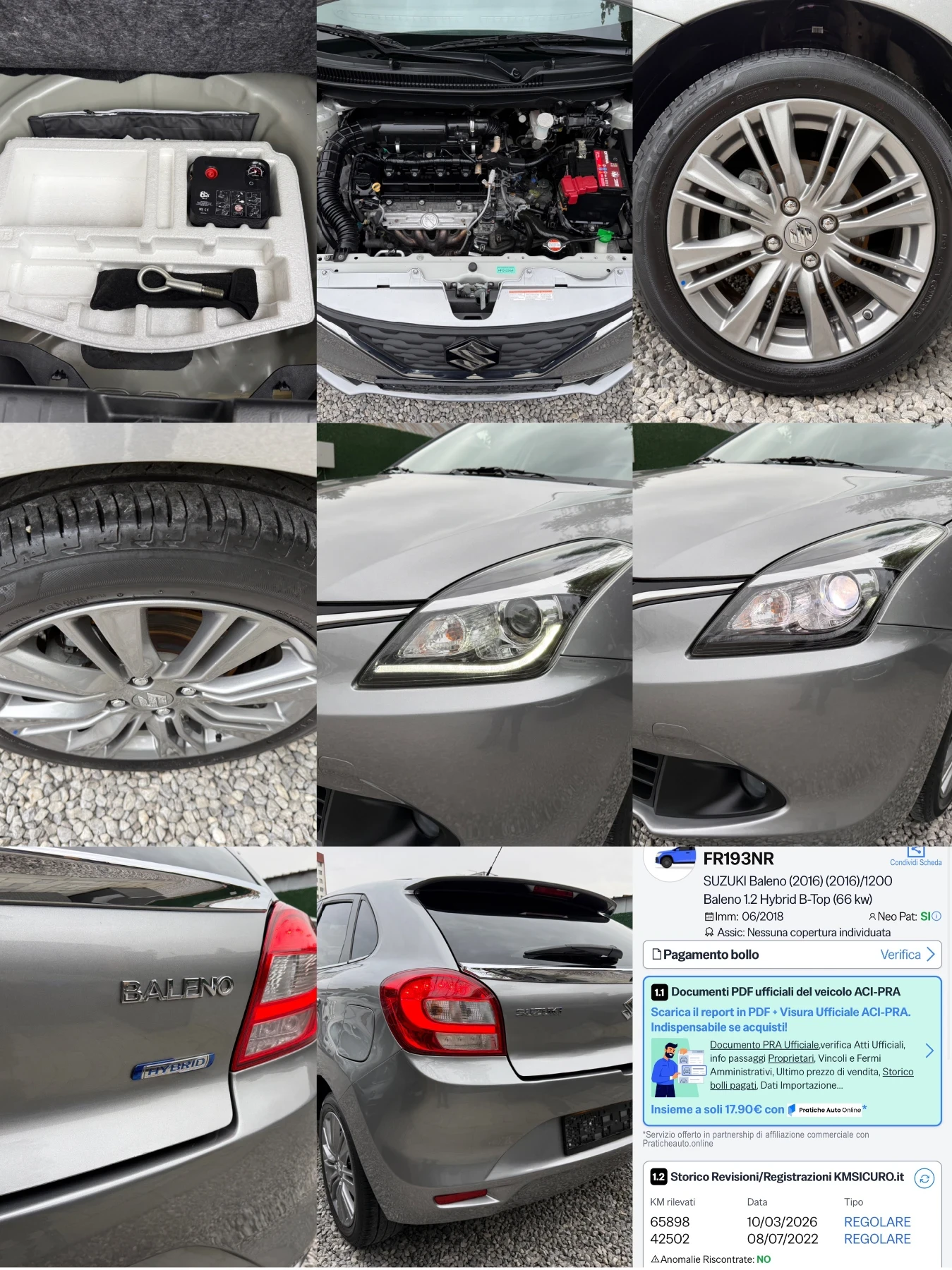 Suzuki Baleno 1.2i/Hybrid/Навигация/Камера/Distronic/65 000 км/, снимка 17 - Автомобили и джипове - 54482281