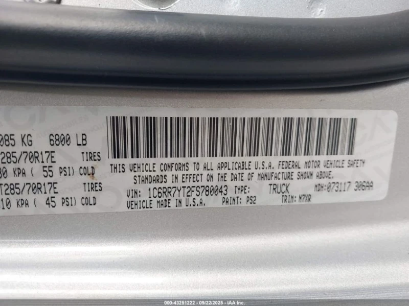 Dodge RAM 1500 5.7L V-8 VVT, 395HP 4X4 Drive, снимка 14 - Автомобили и джипове - 53057392