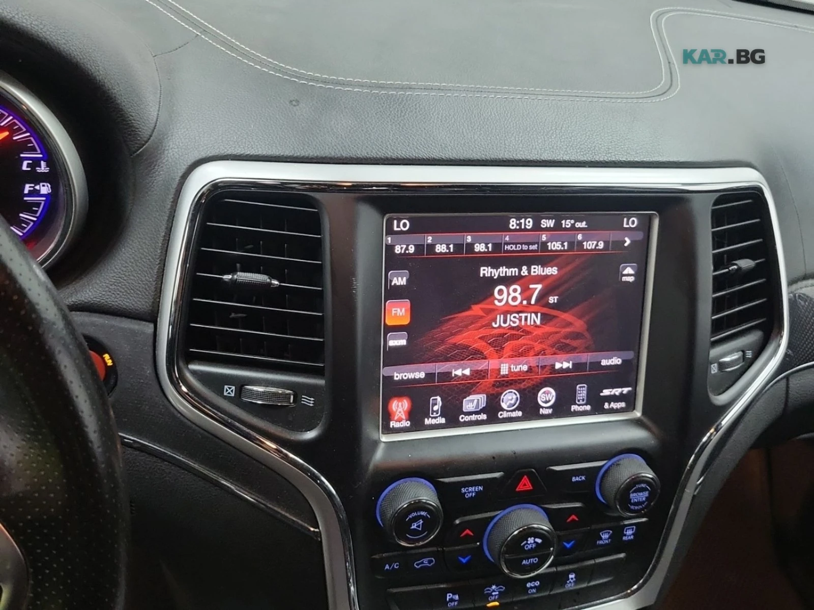 Jeep Grand cherokee SRT Автокредит Цена до България, снимка 11 - Автомобили и джипове - 54959450