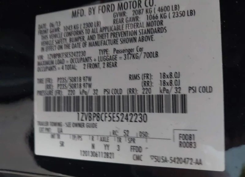 Ford Mustang, снимка 9 - Автомобили и джипове - 53095406