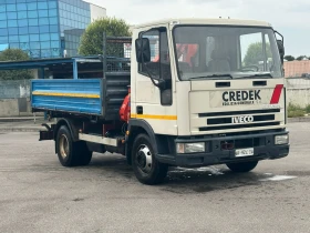 Iveco Eurocargo 75е17 самосвал с кран, снимка 1