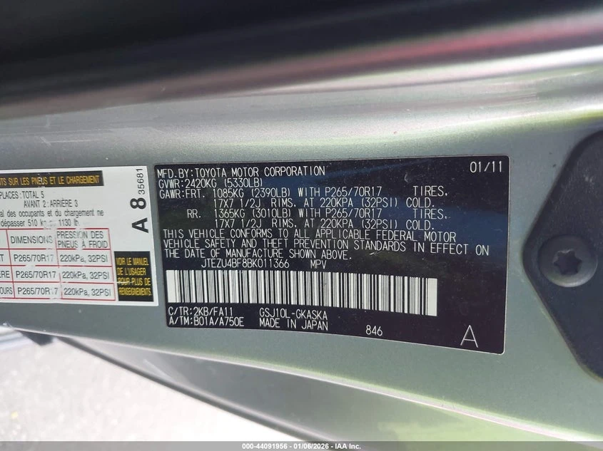 Toyota Fj cruiser 4l, снимка 9 - Автомобили и джипове - 53941332