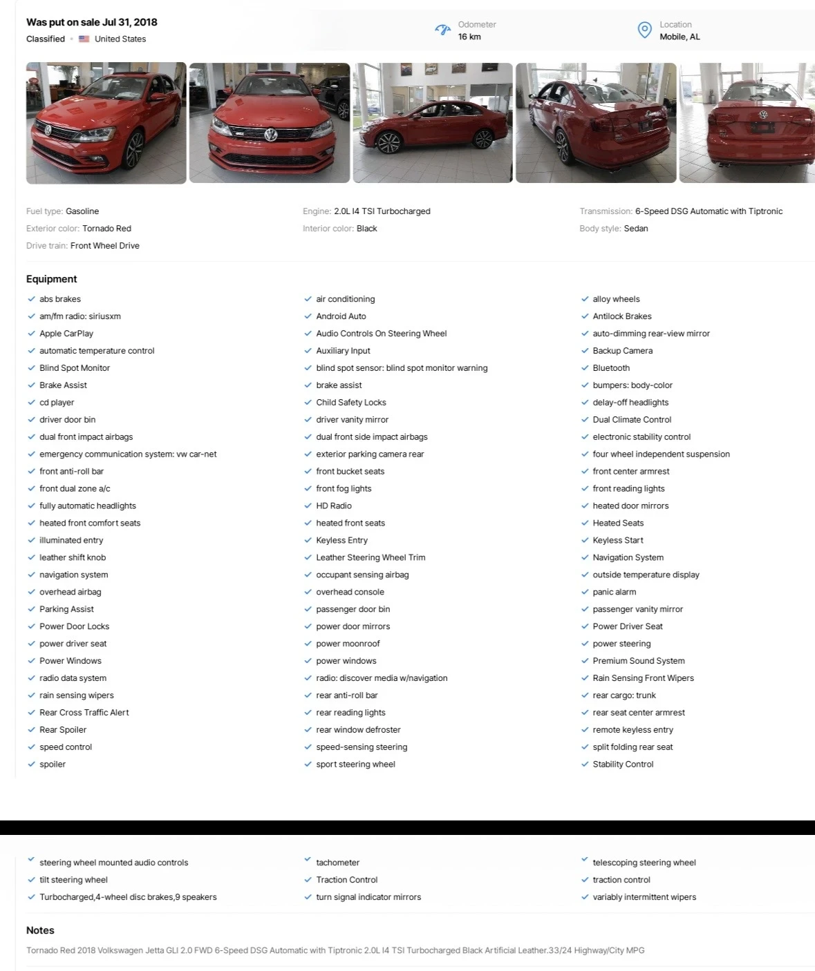 VW Jetta GLI 2.0 TSI/GTI/DSG/Facelift/211к.с/ТОП/РЕАЛ100kм, снимка 14 - Автомобили и джипове - 53776775